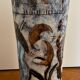 Large ceramic roller vase or umbrella stand