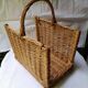Panier rotin pour bois,niche, couture...