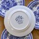 11 antique plates signed Lunéville, English Style collection