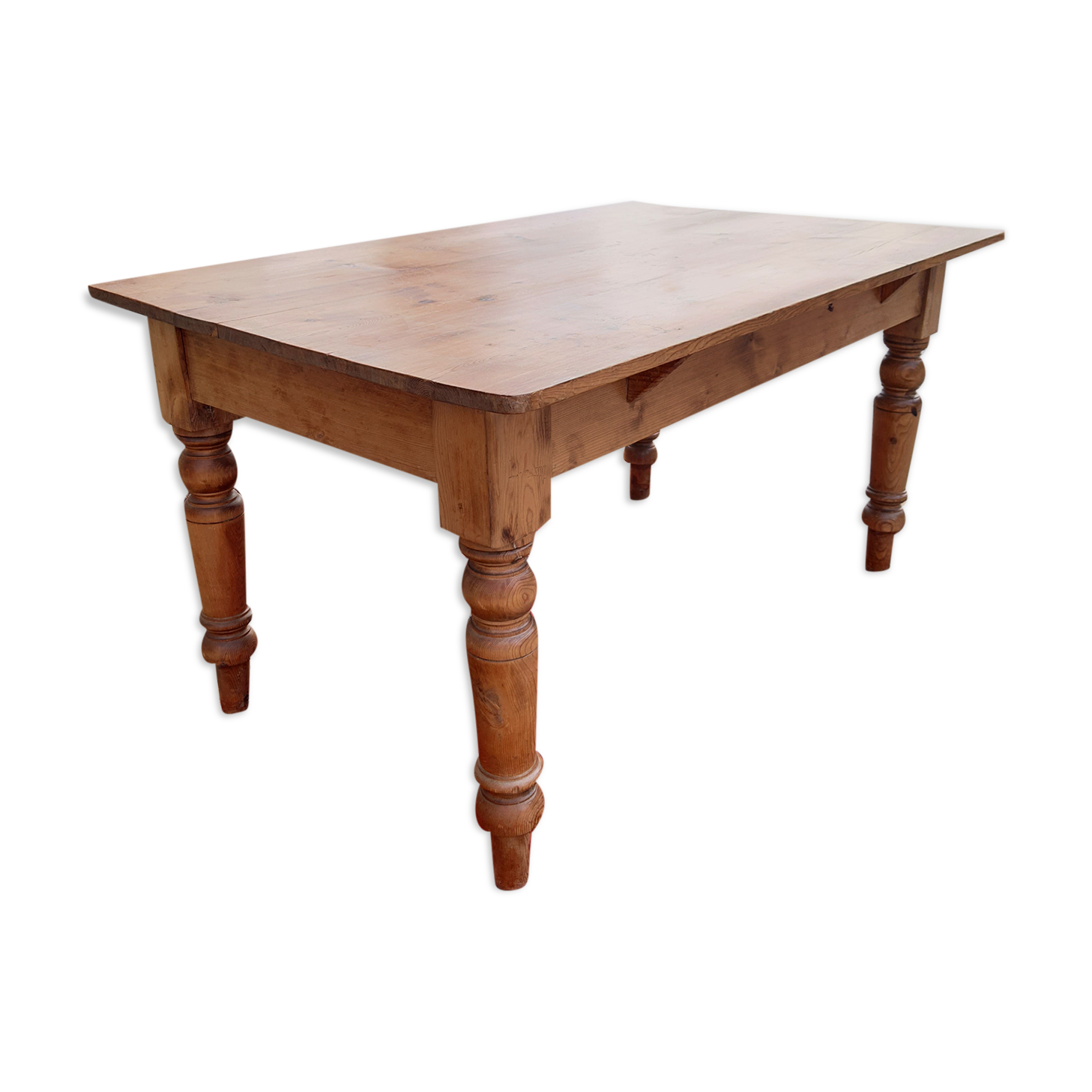 Vintage farmhouse table pich pine