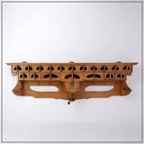 Kitchen shelf / Archelle in sherry wood with 18 drawers and coffee grinder