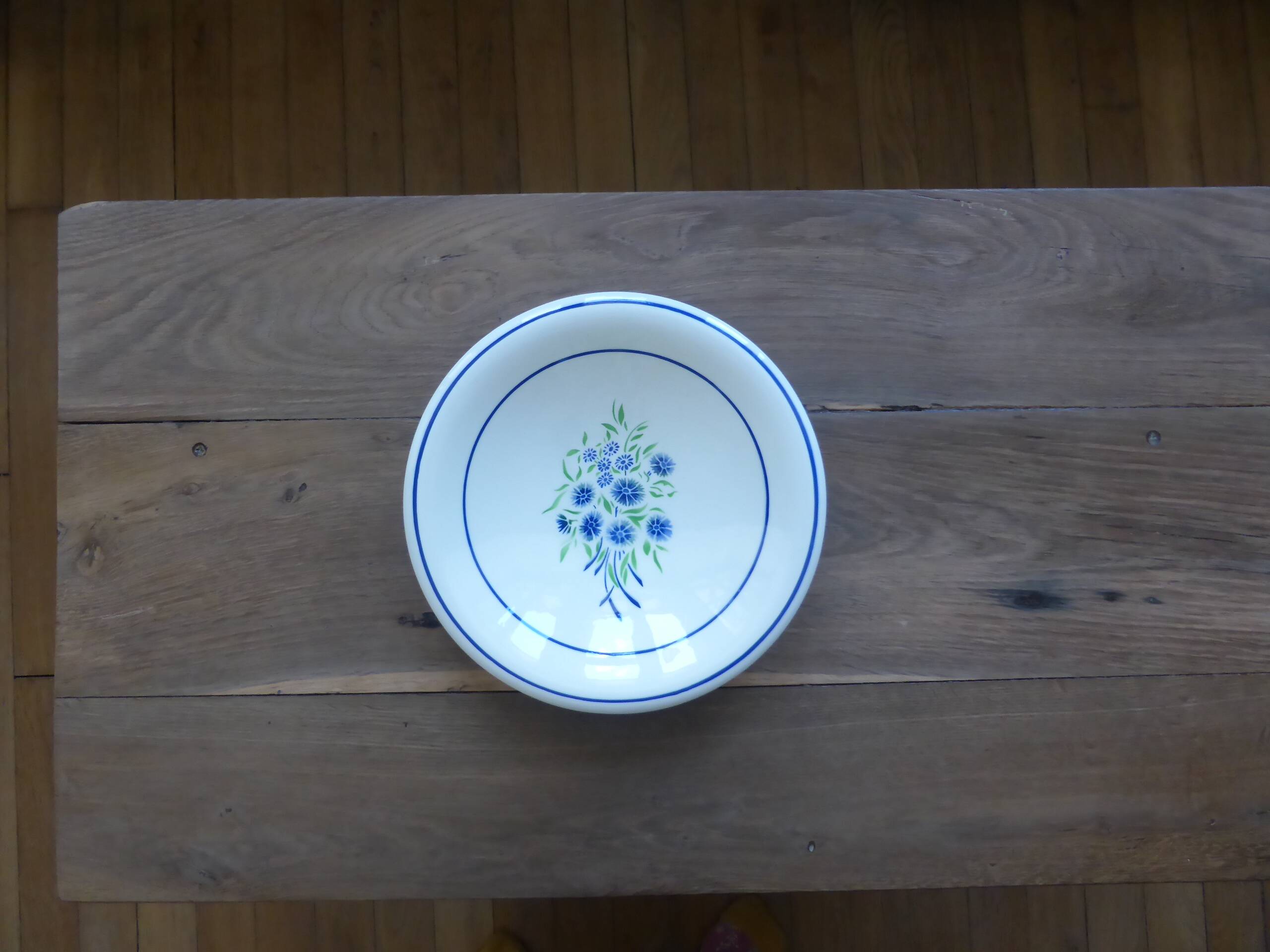 Vintage round serving dish Badonviller model Francine 200818