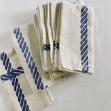 Six serviettes en coton