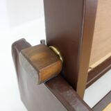 Design Leather Folding Sofa by Arch. Spicka, 1970s, Czechoslovakia