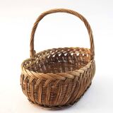 Rattan basket weaving