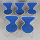5 chaise bleue « Butterfly » d'Arne Jacobsen, Series 7