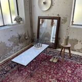 1900 wooden mirror with nails