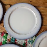 Set of 8 Lait de Salins dessert plates