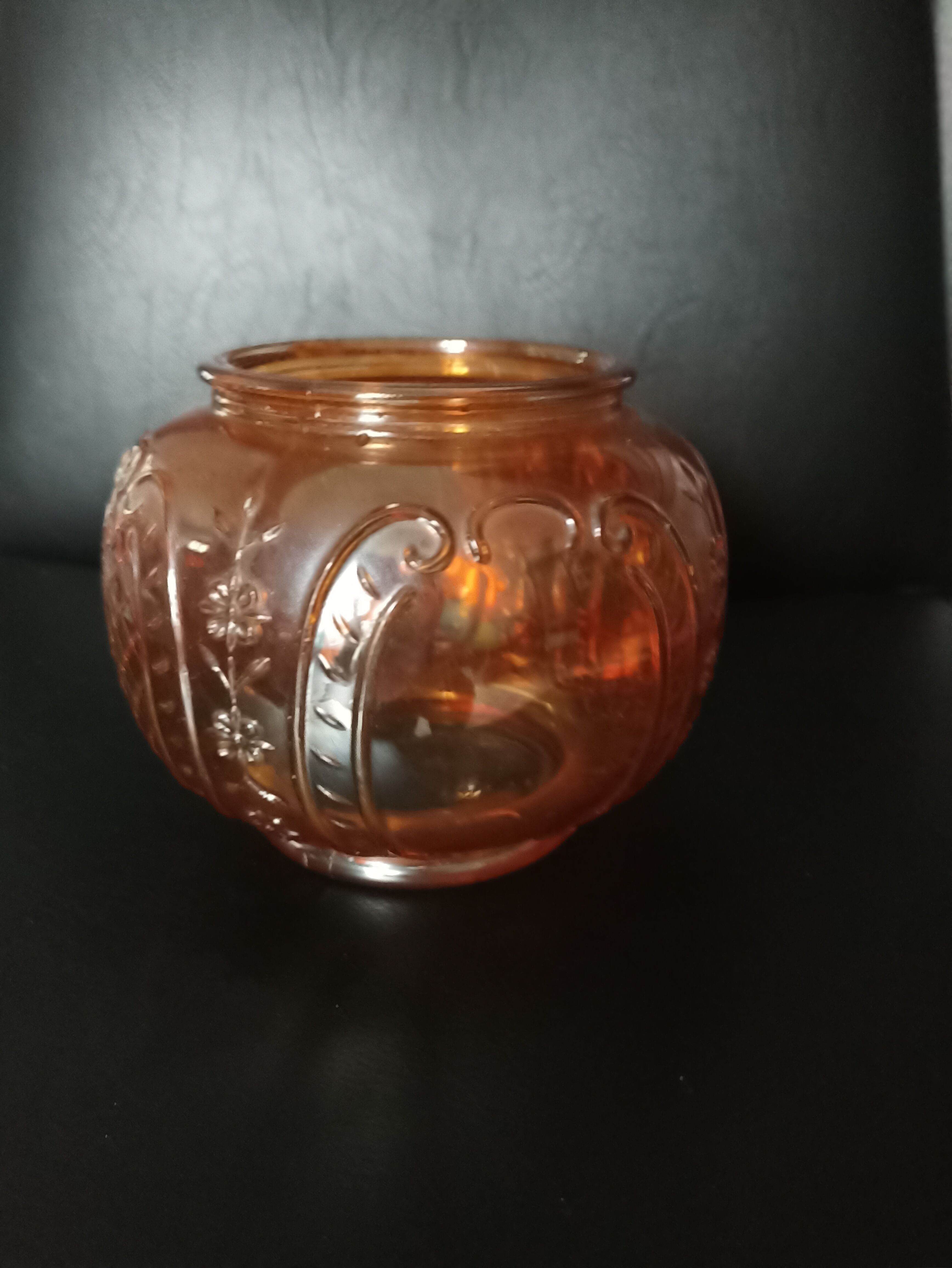 Antique glass vase