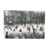 Photo reproduction by Edouard Boubat "First snow, Luxembourg Garden 1955"