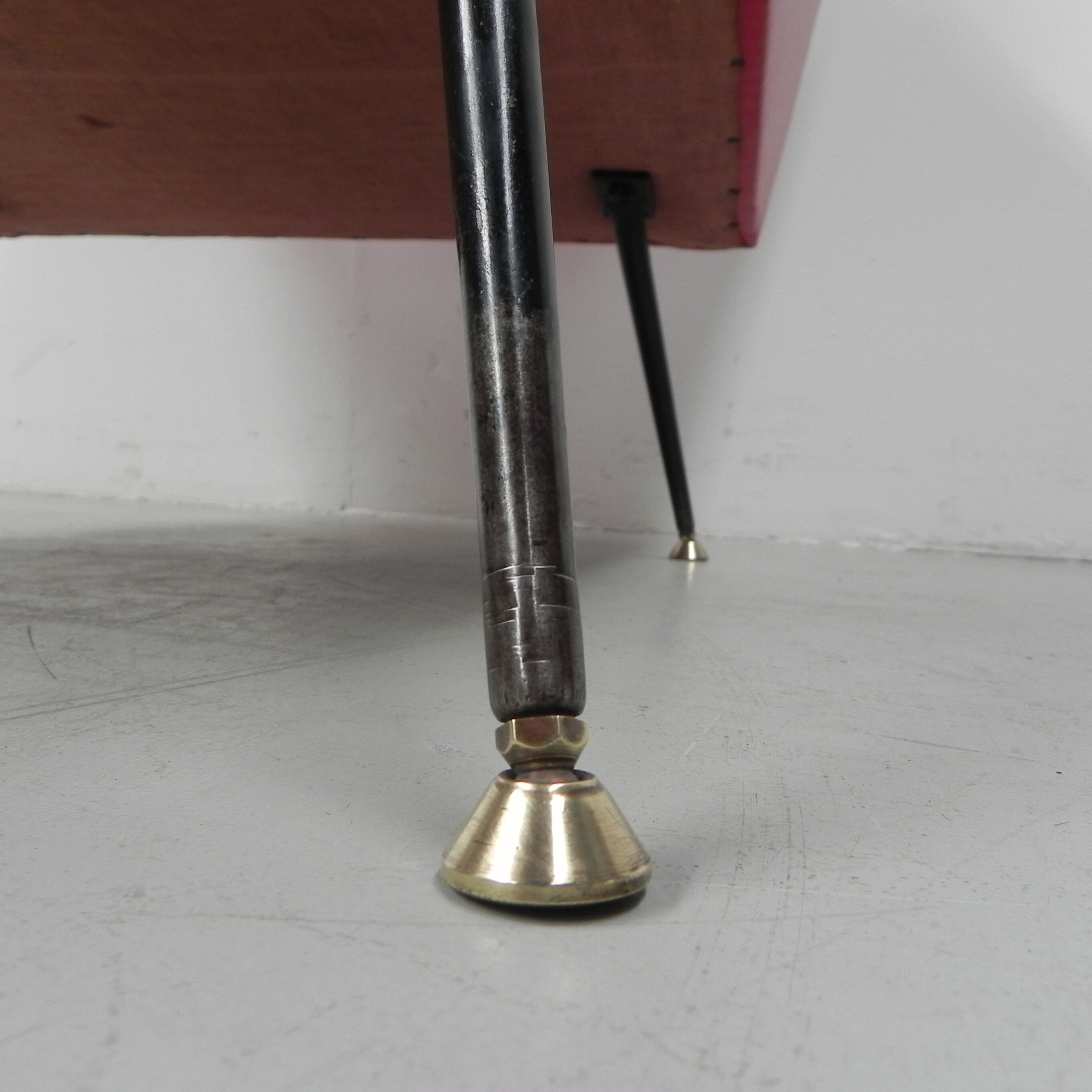 Vintage skai armchair with armrests