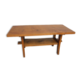 Table basse avec plateau vintage en bois année 1960/1970