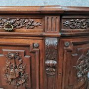 Half-moon style half-moon style sideboard Renaissance in solid walnut around 1850