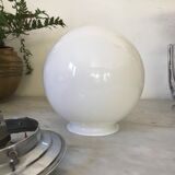 Opaline and chrome ceiling