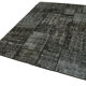 Handmade Anatolian Vintage 171 cm x 242 cm Black Patchwork Carpet