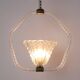 Lampe suspendue en verre de Murano vintage Barovier et Toso, années 1940.
