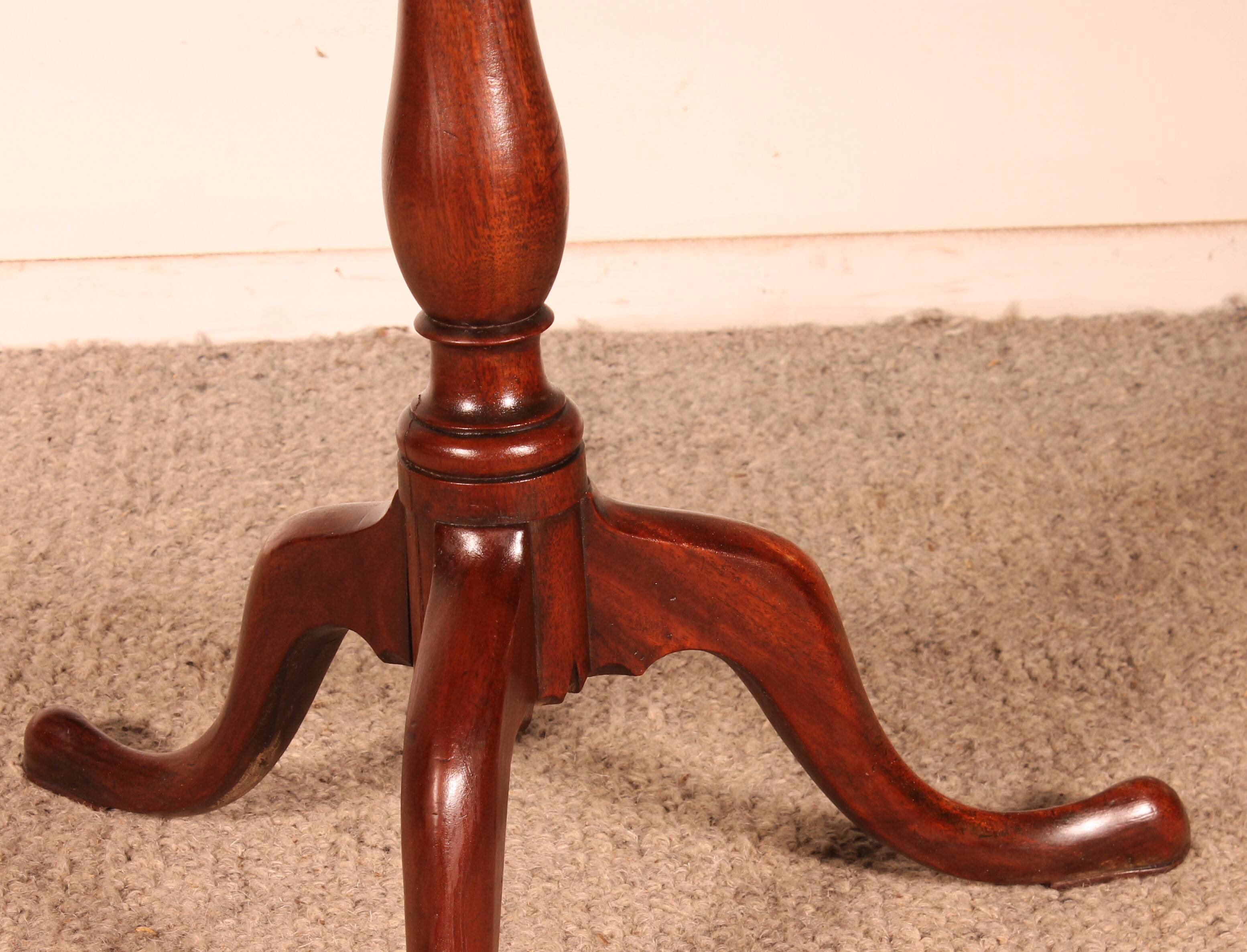 Small Mahogany Pedestal Table Circa 1800
