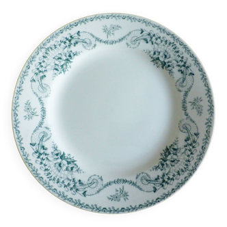 1 iron clay dessert plate Chenonceaux model 221218