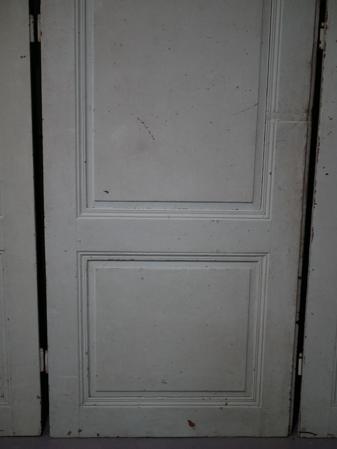 Antique painted wooden doors