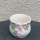 Pot cover in slurry floral pattern purple and pink