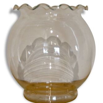 Jagged glass vase, vintage