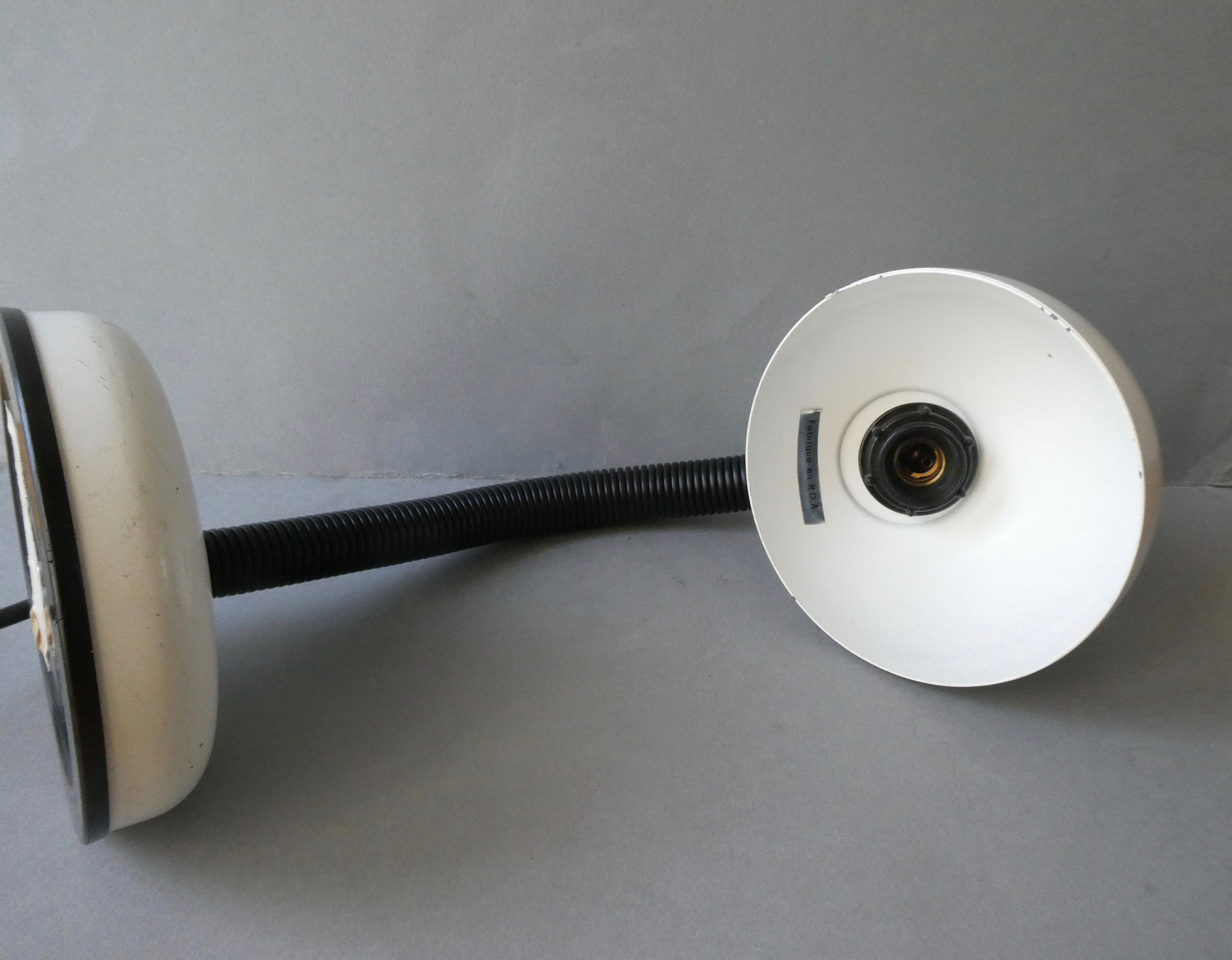 Metal desk lamp, Veb Narva, 70s