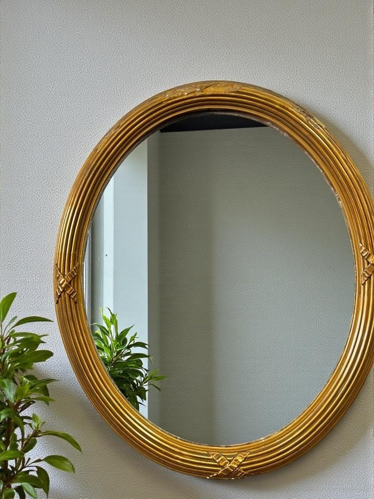 Vintage gold mirror / wall mirror