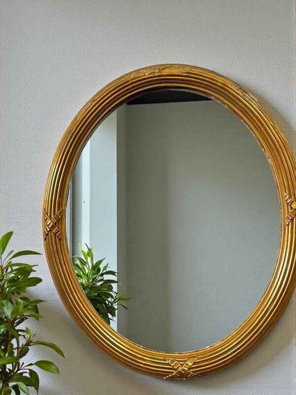 Miroir doré vintage / miroir mural