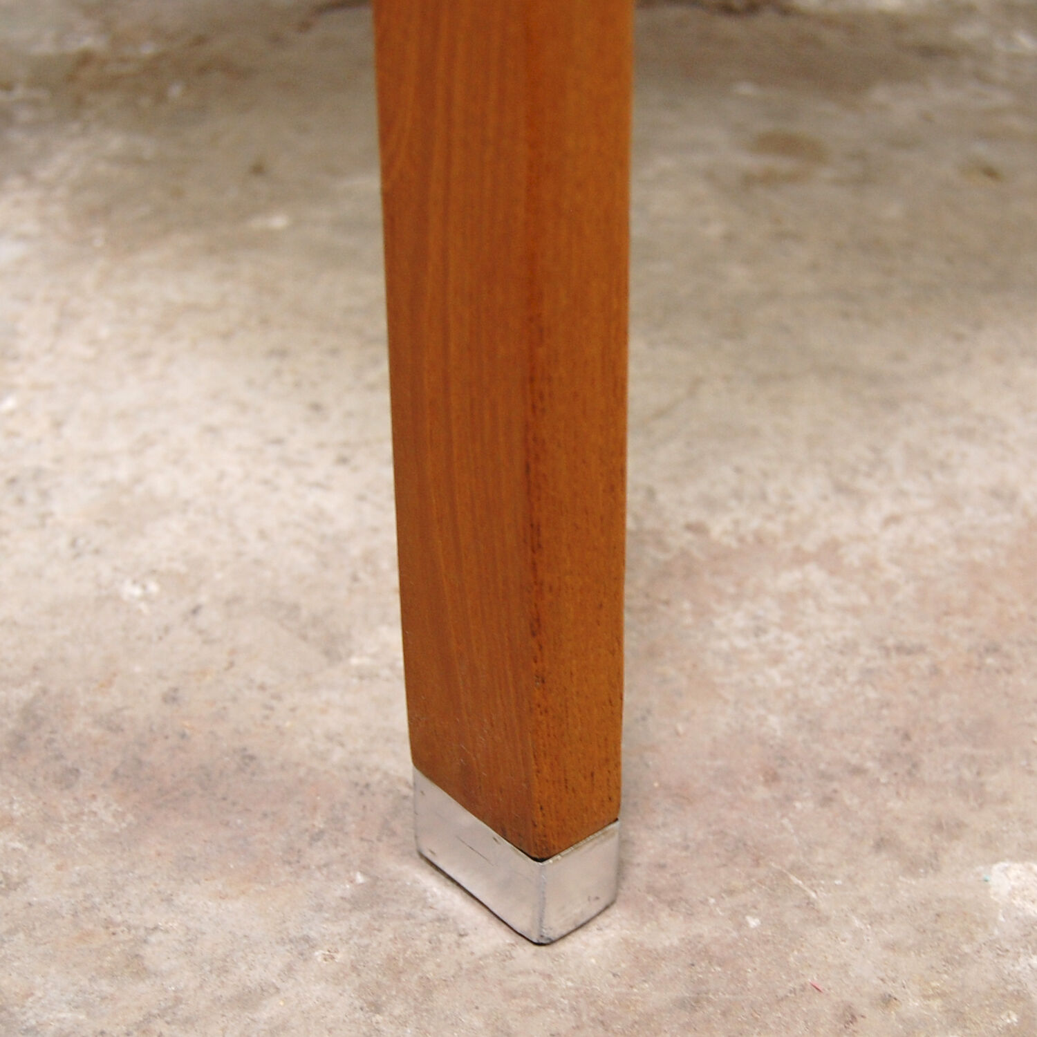 Vintage wooden chair 1960s reupholstered