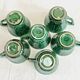 6 cups and coffee cups slurry Gien 1860/1871