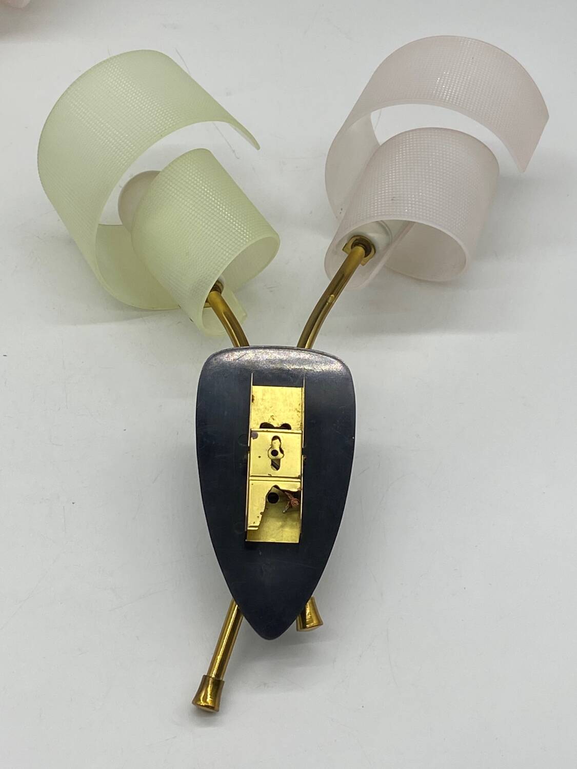 Pair of vintage wall lights by Maison Arlus France design