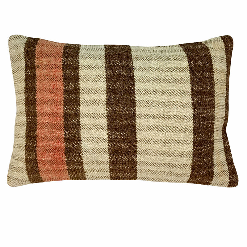 Vintage turkish handmade kilim cushion cover 40x60 cm