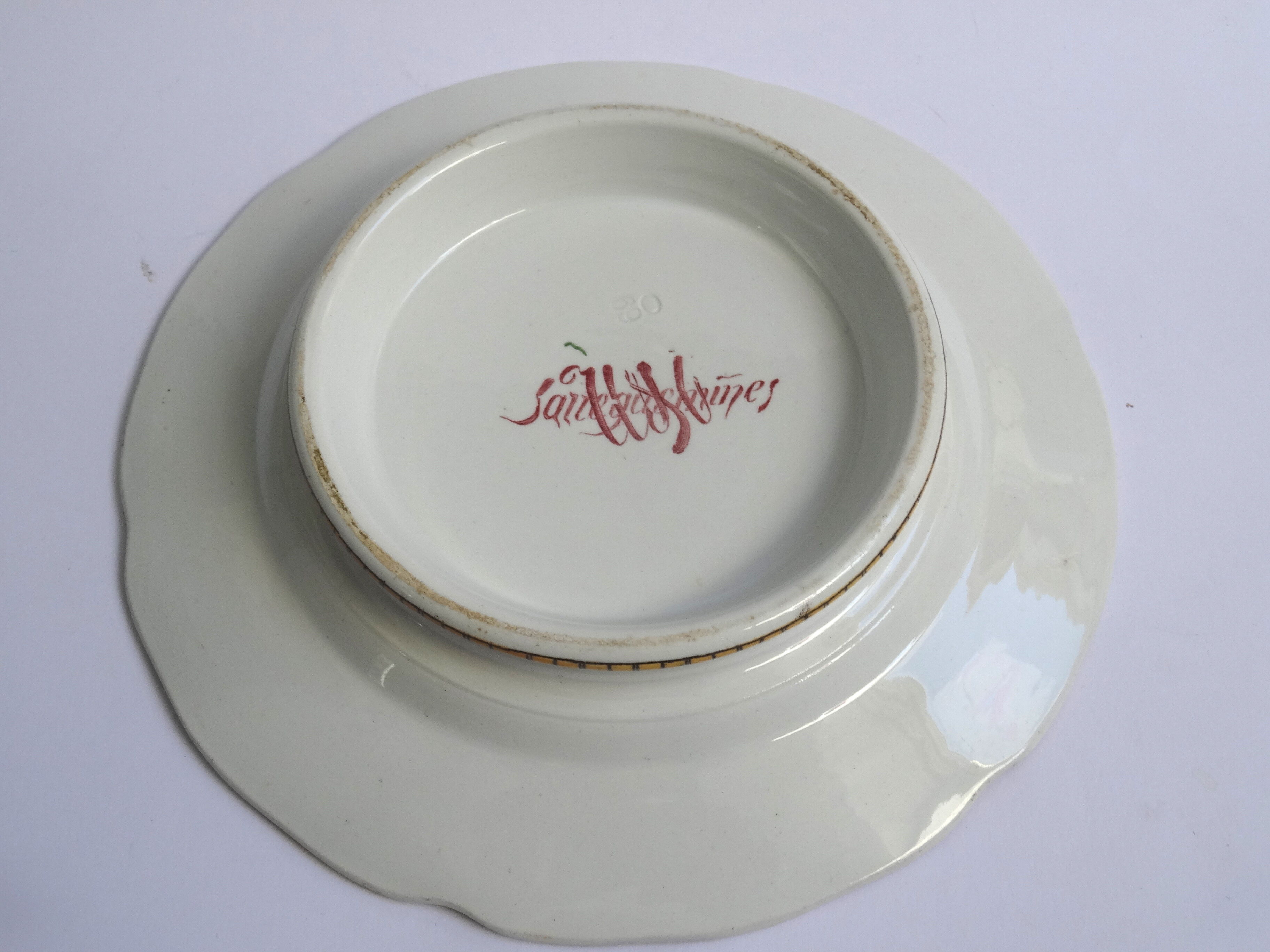 Sarreguemines plate foot shower