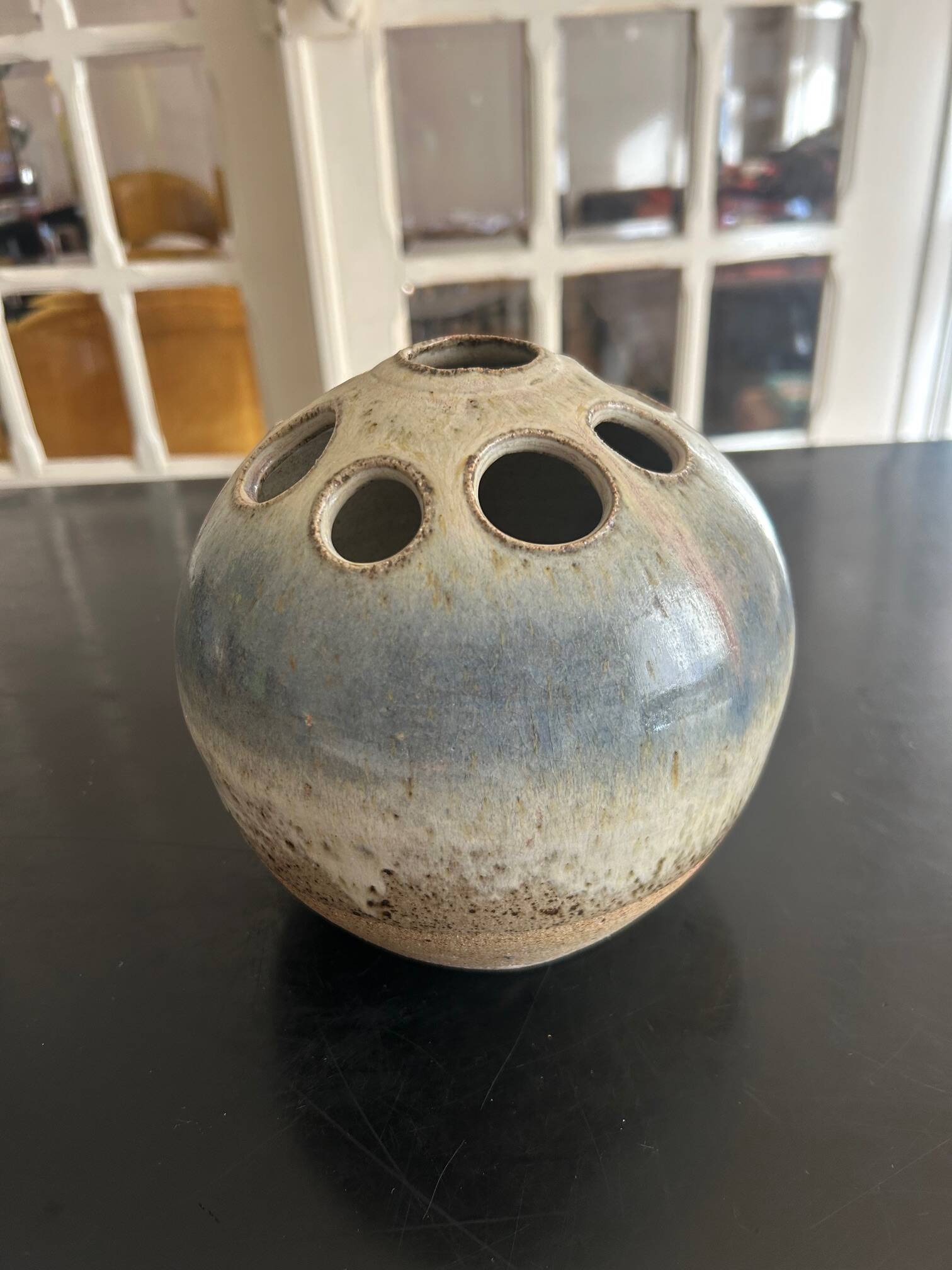 Ceramic flower spike vase 1970