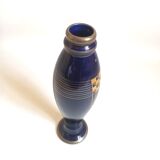 Soliflore Pinon Heuzé blue and gold Height 42 cm