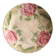 French antique plate decorated with roses in barbotine