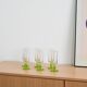 Set of six glasses, Italian design, 1970s, made in Italy
