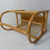 Rattan magazine holder