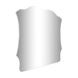 Beveled mirror, 96 x 89 cm