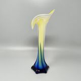 Vase étonnant Jack dans la chaire « Calla Lily » des années 1960 en verre de Murano.
