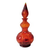 Carafe italienne en verre rouge