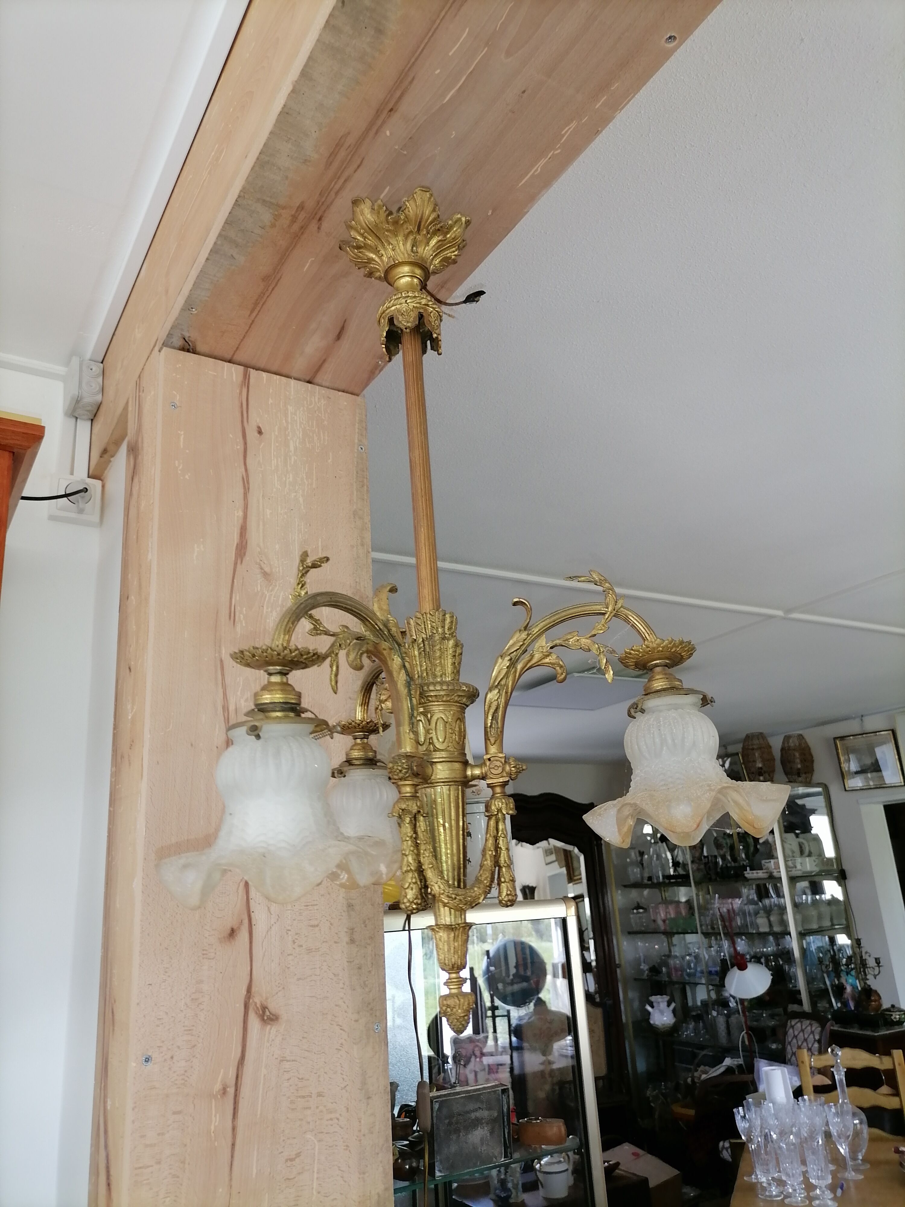 Bronze chandelier