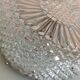 Plafonnier rond pointes de diamant / vintage années 60-70