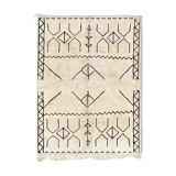 Tapis marocain moderne blanc