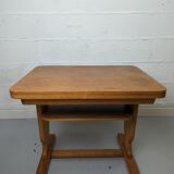 Small side table children's desk with flap
