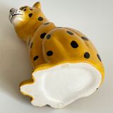 Pot leopard ceramic cache vintage