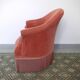 Armchair toad in velvet rose
