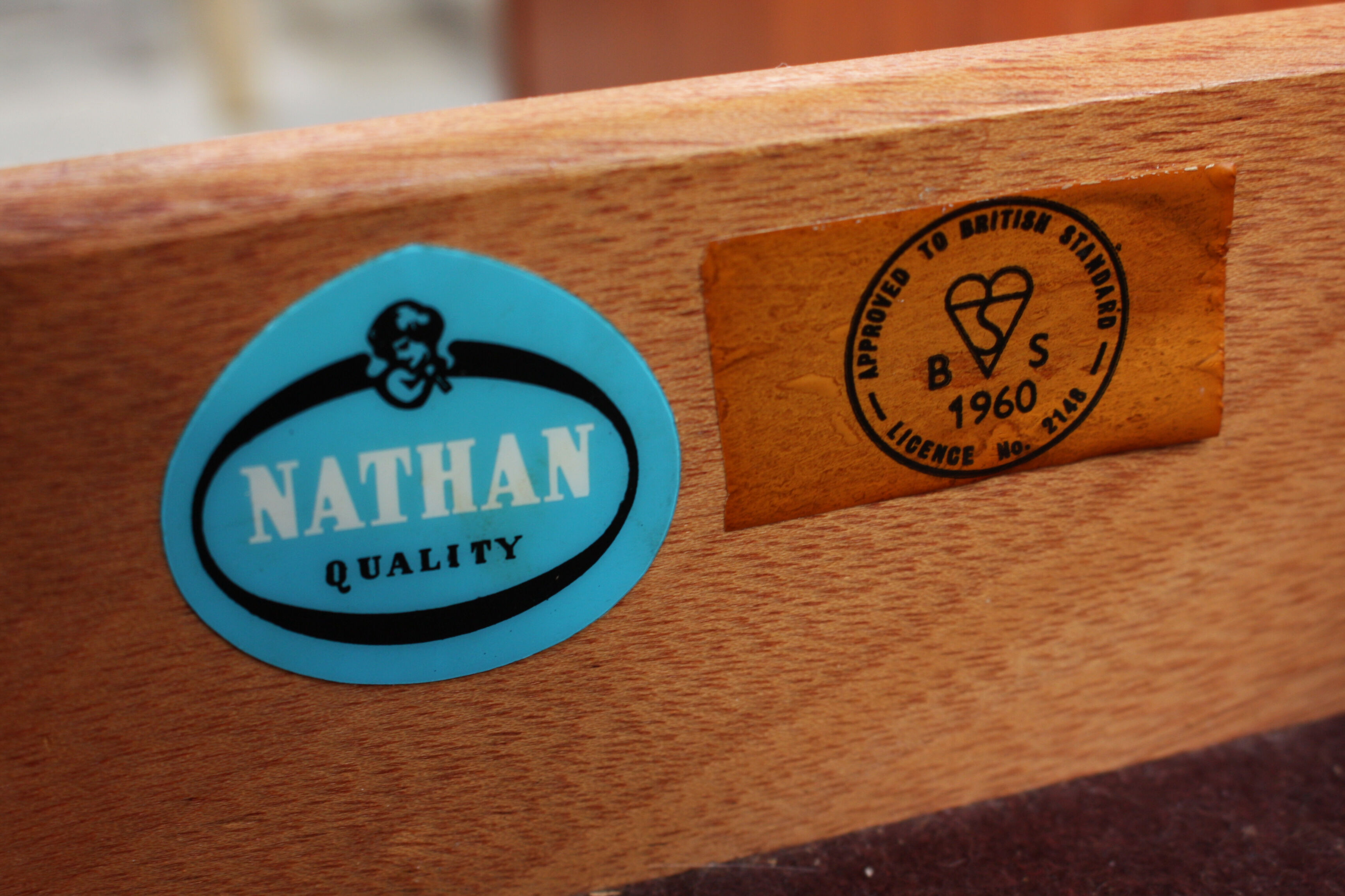 Enfilade anglaise en teck marque Nathan 1960