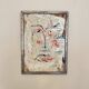 Modern Abstract Painting, Acrylic on Wood, Framed