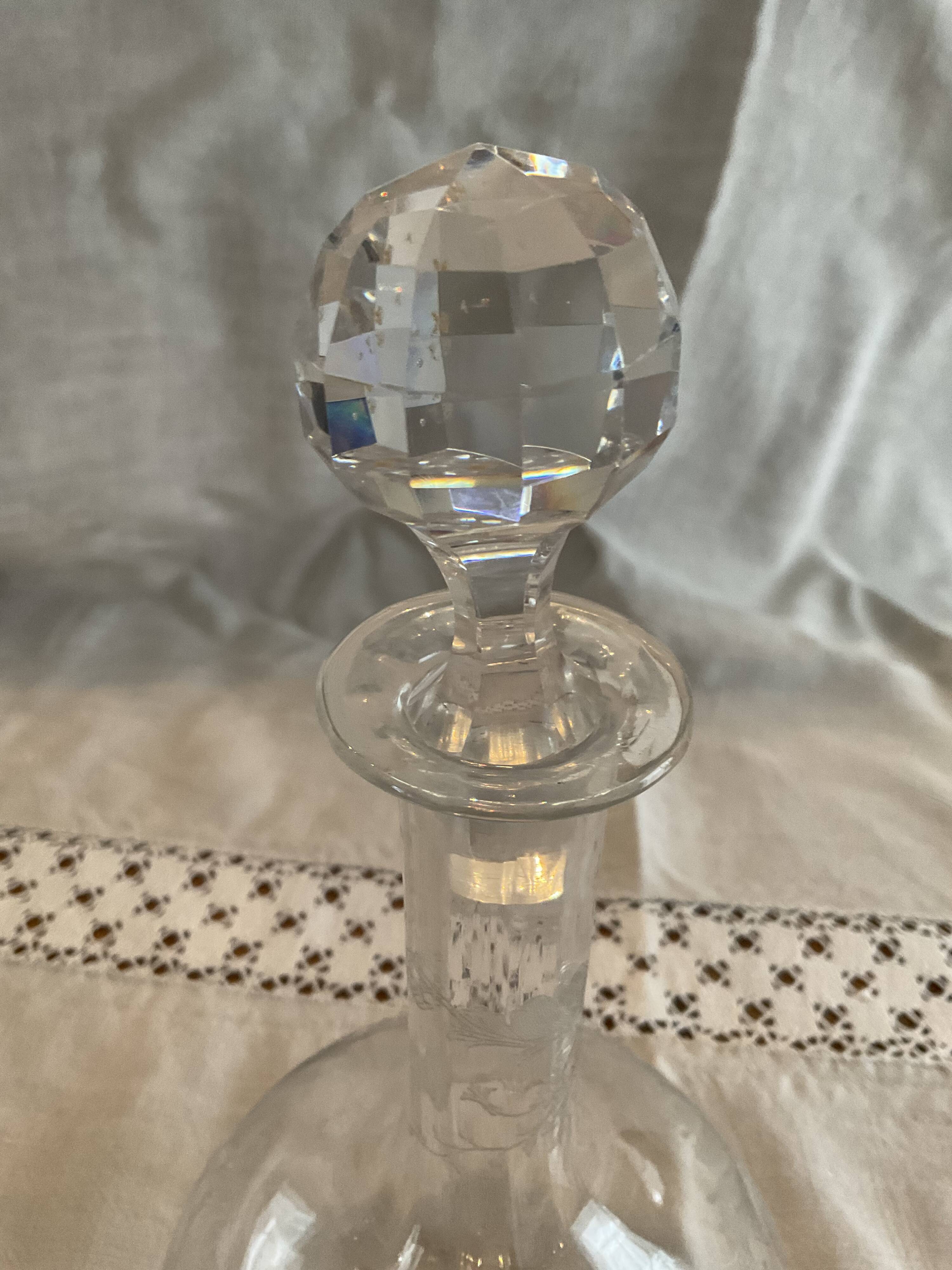 Carafe, Cristal saint louis, model Massenet with Venetian ratings